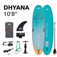 SUP-доска для йоги "Dhyana Summer Vacation" 325х87х15см, насос, весло с держ., лиш, киль, ремнабор, 