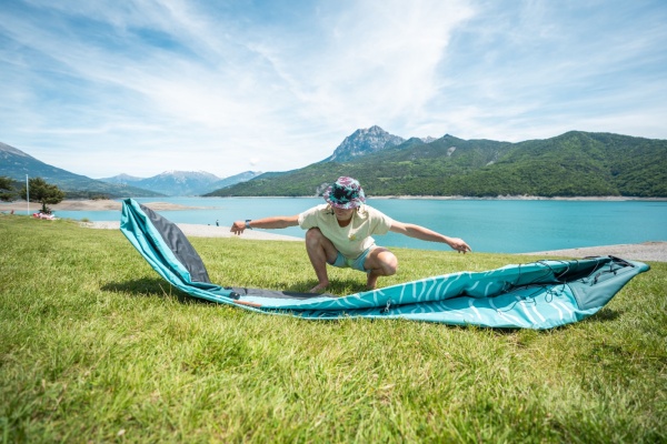 Надувная байдарка Kayak Glider-412 412x83х42см, весла, сиденья, киль, до 180кг