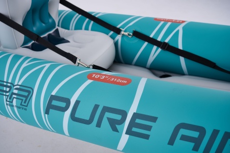 Надувная байдарка Kayak Glider-412 412x83х42см, весла, сиденья, киль, до 180кг