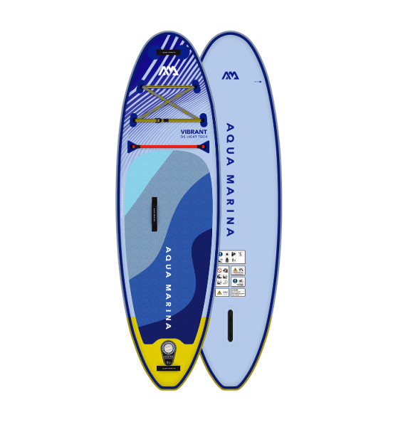 SUP-доска "Vibrant" 244х71х10см для детей, насос, весло, лиш, киль, ремнабор, сумка, до 60кг