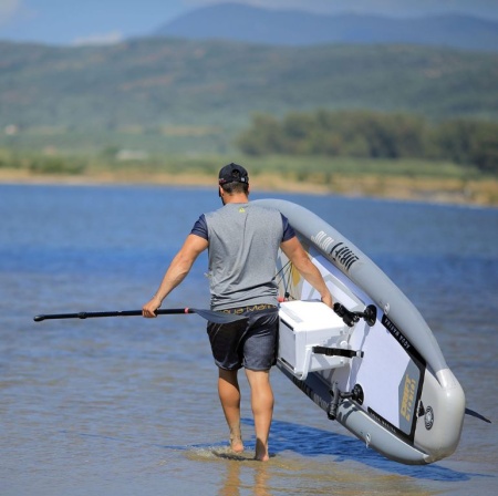 SUP-доска для рыбалки "Drift - Fishing iSUP" 330х97х15см, насос, весло с держ., лиш, киль, ремнабор,