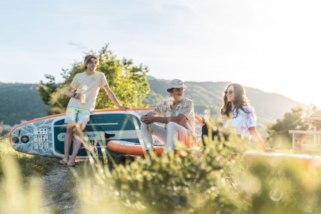 SUP-доска All-Round iSUP Tropic 10'6" 320х81х15см, насос, алюм. весло, лиш, киль, сумка, до 140 кг